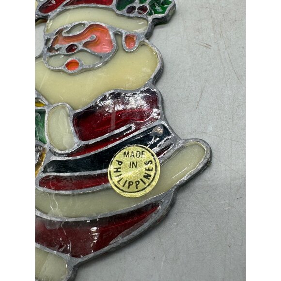 Vintage Handcrafted Metal & Resin Christmas Ornaments Santa & Tree Set READ - Picture 7 of 7